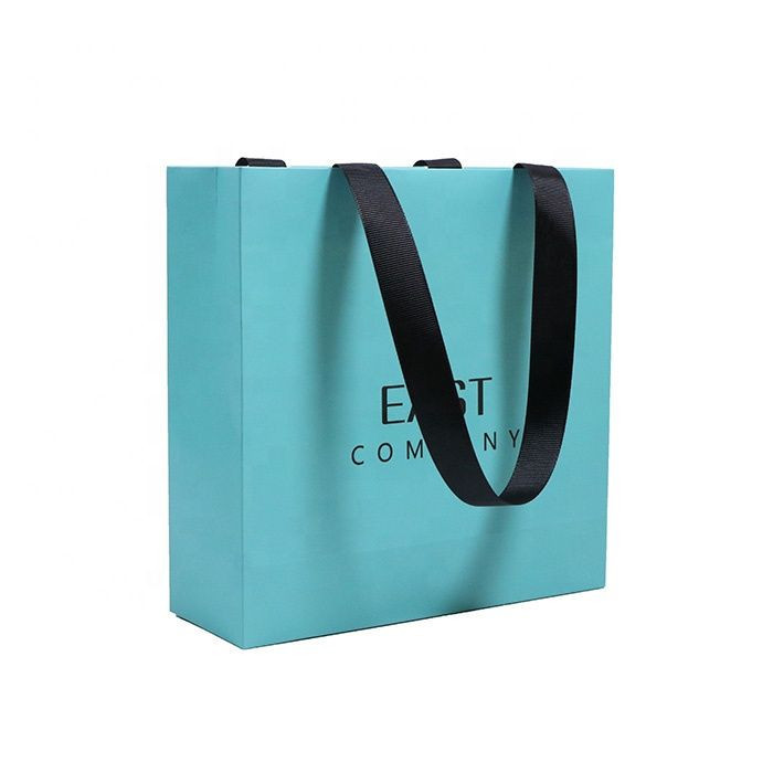 black paper bags with Embossing Logo