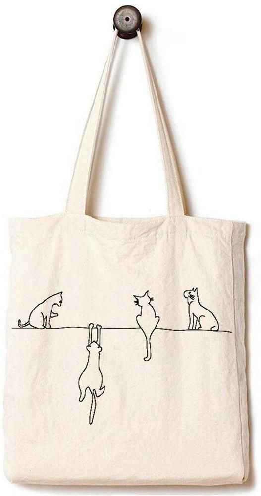 Custom 100% Cotton Canvas Tote Reusable Grocery Shopping Bag