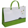 PRINTED PAPER BAG WITH PLASTIC HANDLE