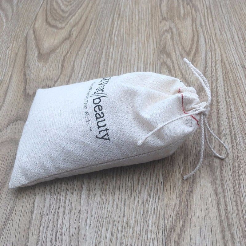 NATURAL CLOTH GIFT PACKAGING DRAWSTRING DUST PRINTED CUSTOM STRING PRODUCE COTTON PUNCH BAGS