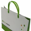 PRINTED PAPER BAG WITH PLASTIC HANDLE