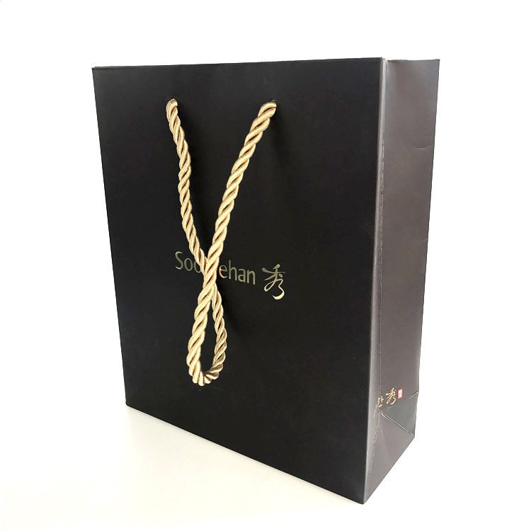 Cheap Luxury Shopping Kraft Paper Bag with Logos