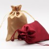 drawstring gift satin silk bag with customized logo