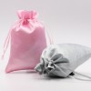 drawstring gift satin silk bag with customized logo